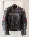 DAINESE RACING MOTORCYCLE LEATHER JACKET *LIKE NEW* EU 52