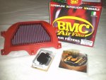 BMC racing air filter, Driven front sprocket (-1) and Driven smogg block off plates.jpg